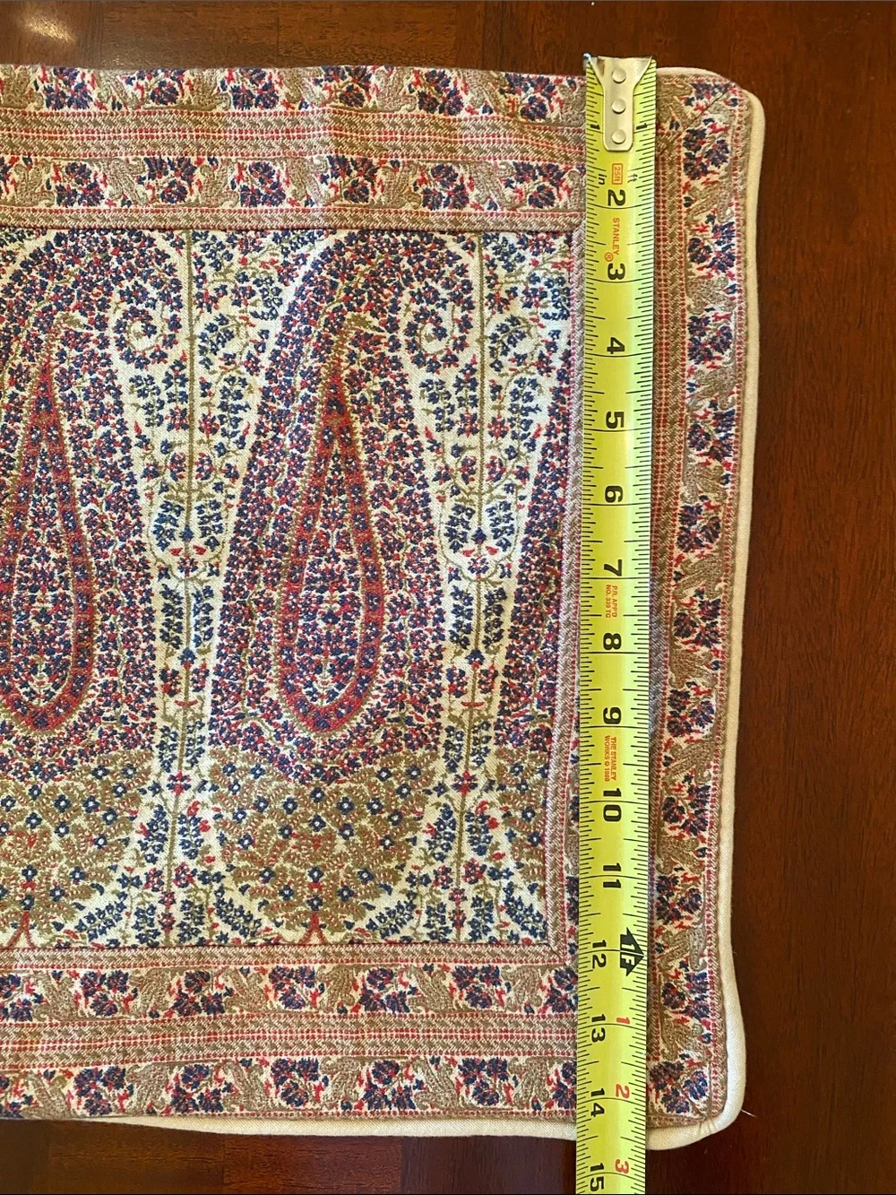 Pottery Barn Cotton Floral Paisley Pillow Cover 16” x 26”